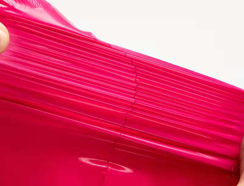 汉寿玫红色快递袋-05