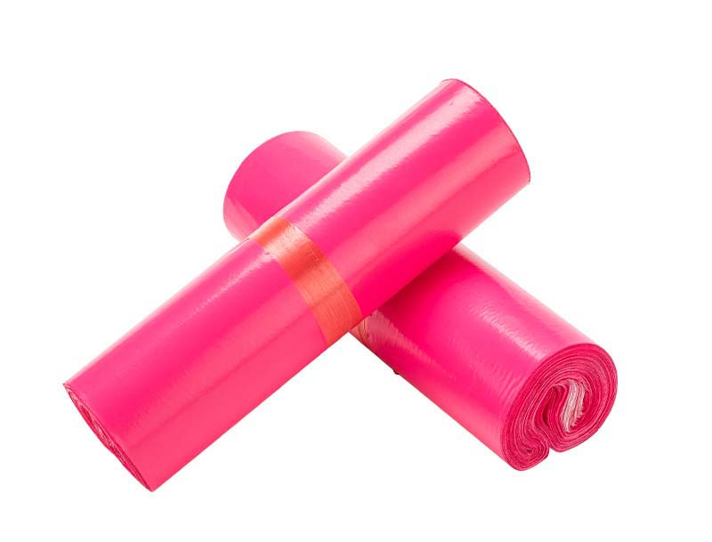 汉寿玫红色快递袋-02